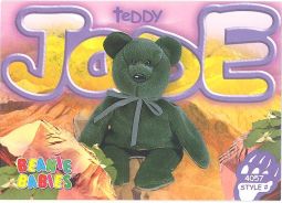 TY Beanie Babies BBOC Card - Series 4 Common - TEDDY JADE NEW FACE