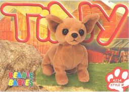 TY Beanie Babies BBOC Card - Series 4 Common - TINY the Chihuahua