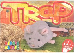 TY Beanie Babies BBOC Card - Series 4 Common - TRAP the Mouse