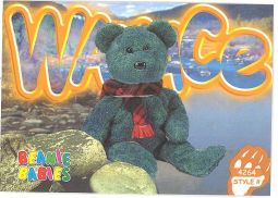 TY Beanie Babies BBOC Card - Series 4 Common - WALLACE the Bear