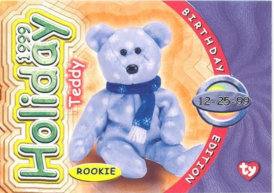 Blue for sale online Ty Beanie Babies 1999 Holiday Teddy Bear Plush Toy