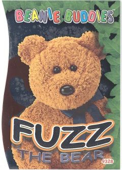 TY Beanie Babies BBOC Card - Series 4 - Beanie/Buddy Right (SILVER) - FUZZ the Bear