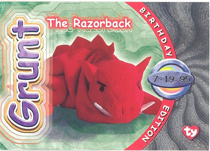 grunt beanie baby