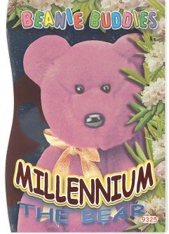 TY Beanie Babies BBOC Card - Series 4 - Beanie/Buddy Right (ORANGE) - MILLENNIUM the Bear