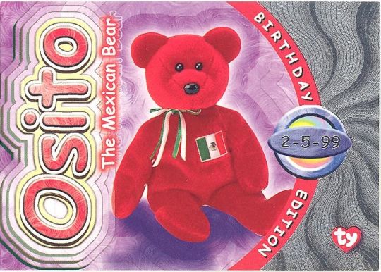 Mexico shop beanie baby