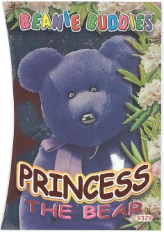 TY Beanie Babies BBOC Card - Series 4 - Beanie/Buddy Right (ORANGE) - PRINCESS the Bear