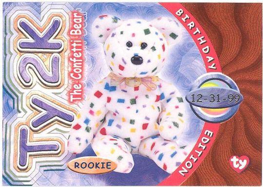 TY Beanie Babies BBOC Card Series 4 Birthday ORANGE TY2K the Bear BBToyStore Toys Plush Trading Cards Action Figures Games online retail store shop sale