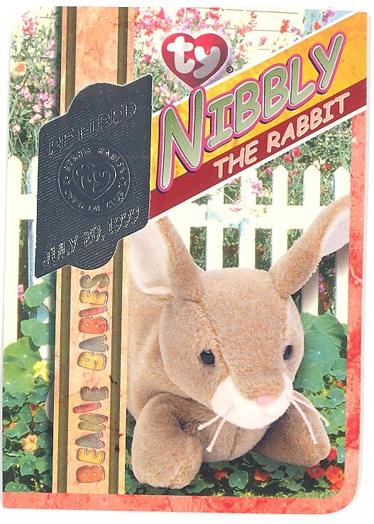 TY Beanie Babies BBOC Card - Series 4 Retired (SILVER) - NIBBLY the ...