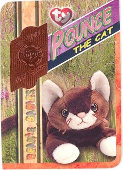 TY Beanie Babies BBOC Card - Series 4 Retired (ORANGE) - POUNCE the Cat (#/14112)