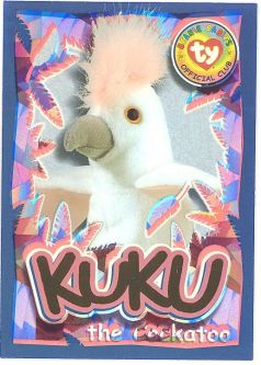TY Beanie Babies BBOC Card - Series 4 Wild (GOLD) - KUKU the Cockatoo