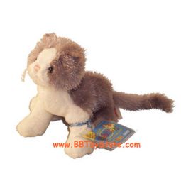 Lil'Kinz Virtual Pet Plush - GREY & WHITE CAT (6 inch)
