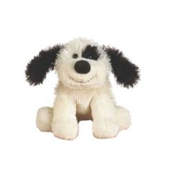 Lil'Kinz Virtual Pet Plush - BLACK & WHITE CHEEKY DOG (6 inch)