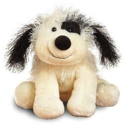 Webkinz Virtual Pet Plush - BLACK & WHITE CHEEKY DOG (7 inch)