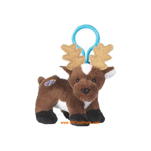 Webkinz Virtual Pet Plush - Kinz Klip - REINDEER (4.5 inch)