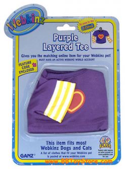 Webkinz Clothing - PURPLE LAYERED TEE