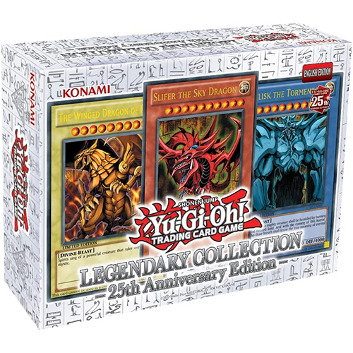 Yu-Gi-Oh Cards - LEGENDARY COLLECTION BOX (25th Anniversary Edition)(6 Boosters, God Cards & More!)