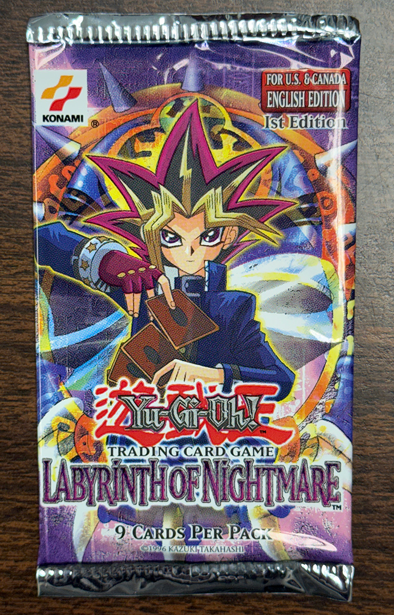 Yu-Gi-Oh Cards - Labyrinth of Nightmare - Booster Pack (9 Cards) *1st  Edition*: BBToyStore.com - Toys, Plush, Trading Cards, Action Figures &  Games online retail store shop sale