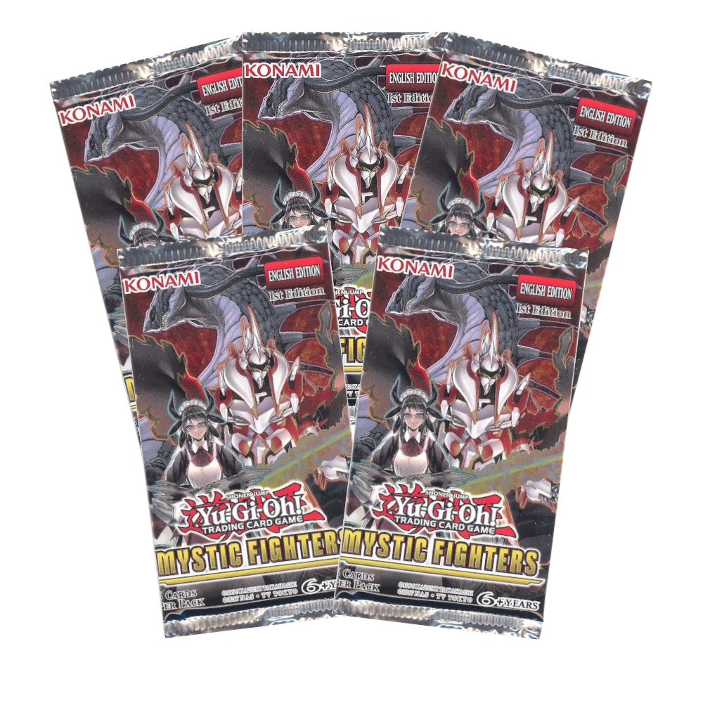 Yu-Gi-Oh Cards - Mystic Fighters - Booster PACKS (5 Pack Lot)