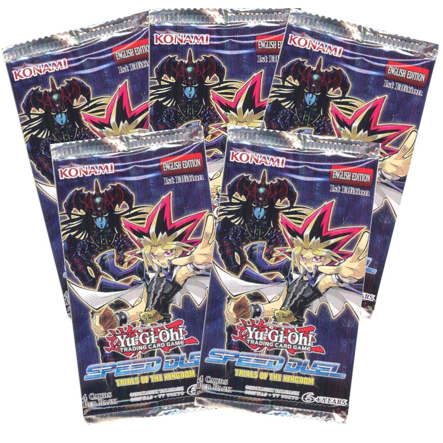 Yu-Gi-Oh Cards - Speed Duel: Trials of the Kingdom - Booster PACKS (5 Pack Lot)