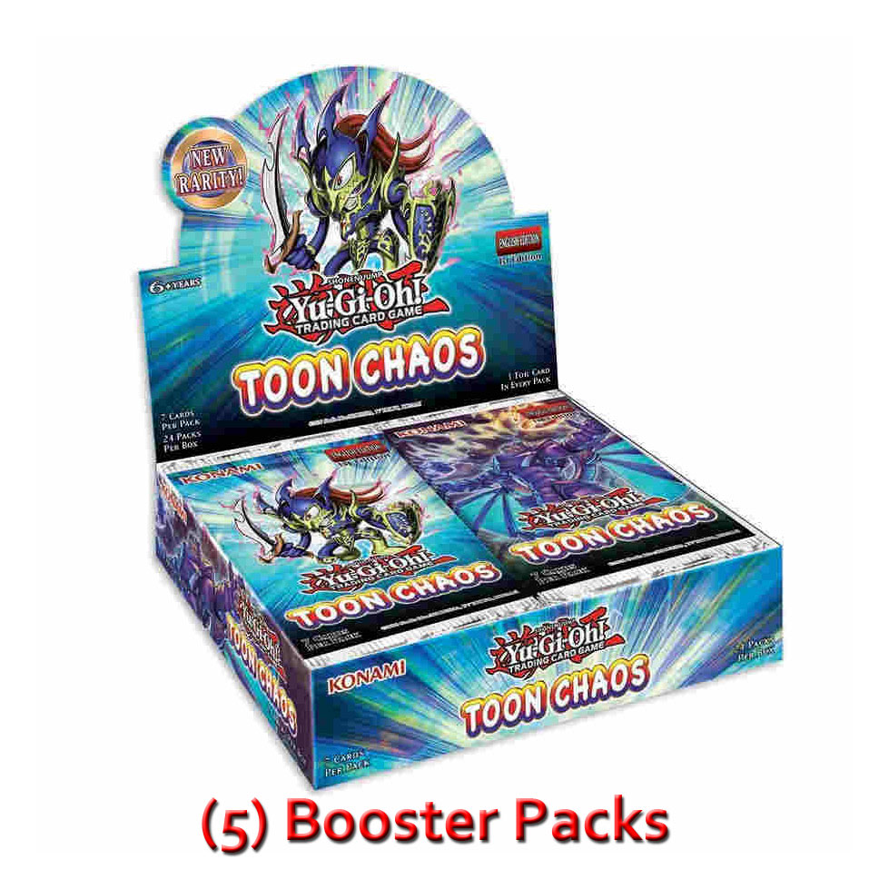 Yu-Gi-Oh Cards - Toon Chaos - Booster PACKS (5 Pack Lot)