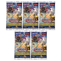 Yu-Gi-Oh Cards - The Grand Creators - Booster PACKS (5 Pack Lot)