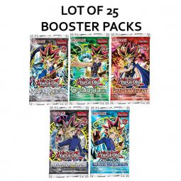 Yu-Gi-Oh Cards - 25th Anniversary LOT OF 25 BOOSTER PACKS (IOC, PSV, SRL, LOB & MRD)