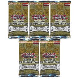 Yu-Gi-Oh Cards - 2022 Tin of The Pharaoh's Gods - MEGA PACK [5 Pack Lot]