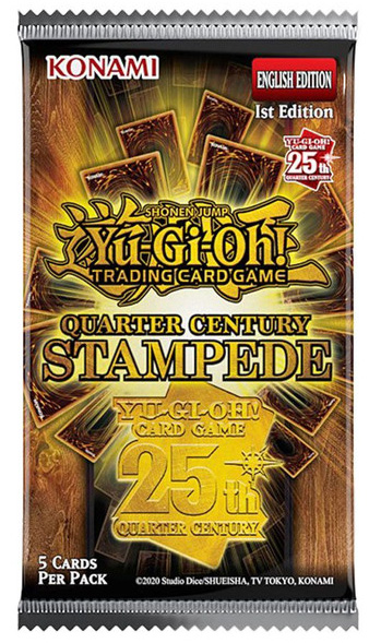Yu-Gi-Oh Cards - Quarter Century Stampede [RA04] - BOOSTER PACK [5 Foil Cards]