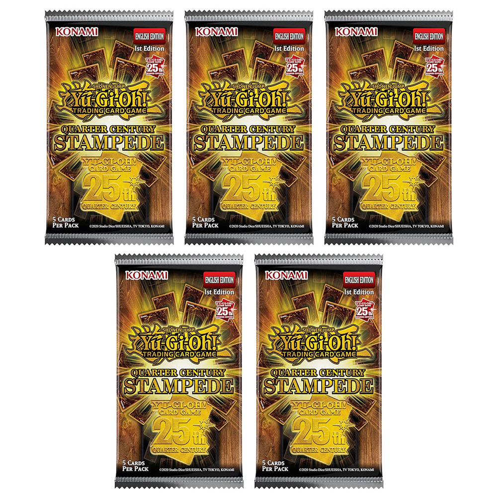 Yu-Gi-Oh Cards - Quarter Century Stampede [RA04] - BOOSTER PACKS [5 Pack Lot]