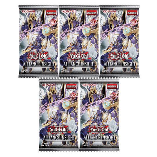 Yu-Gi-Oh Cards - Alliance Insight - BOOSTER PACKS [5 Pack