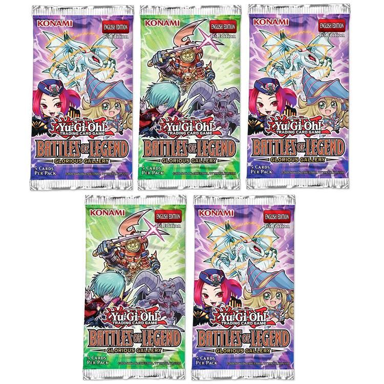 Yu-Gi-Oh Cards - Battles of Legend: Glorious Gallery - BOOSTER PACKS [5 Pack Lot]