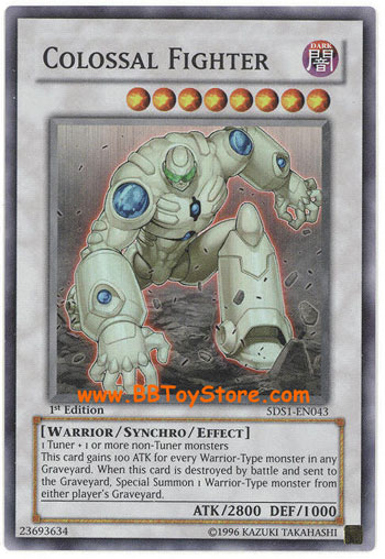 Yu-Gi-Oh Card - 5DS1-EN043 - COLOSSAL FIGHTER (super rare holo)