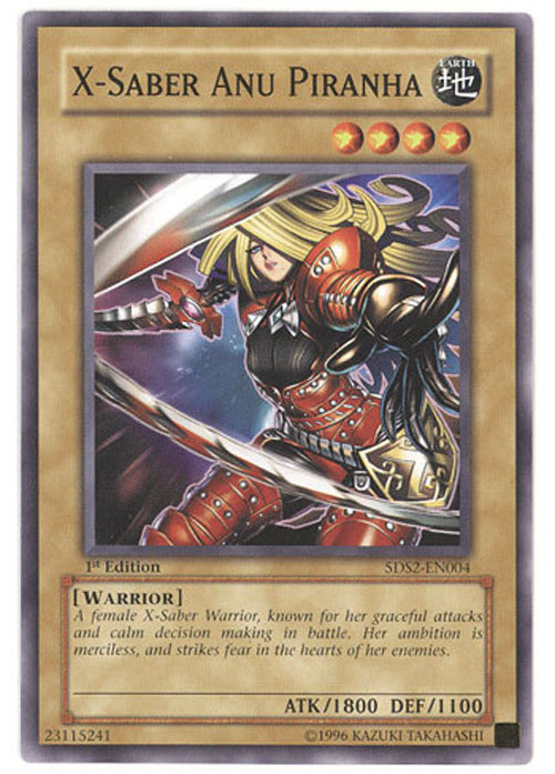 Yu-Gi-Oh Card - 5DS2-EN004 - X-SABER ANU PIRANHA (common)