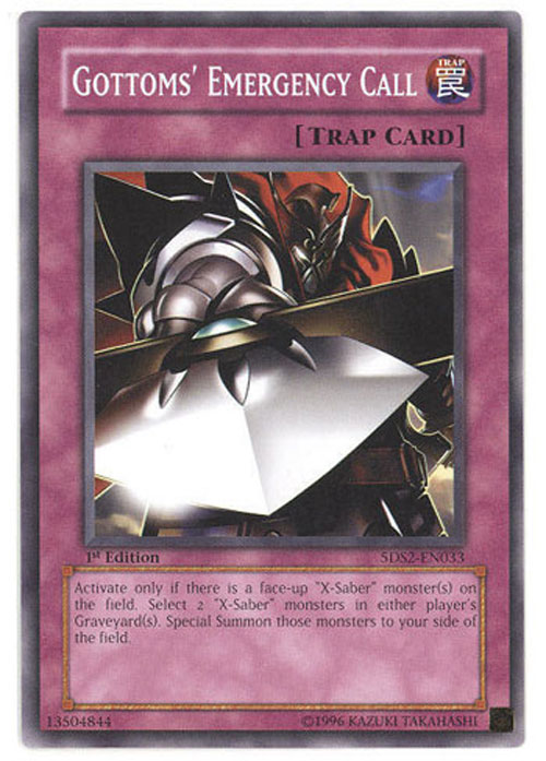 Yu-Gi-Oh Card - 5DS2-EN033 - GOTTOMS' EMERGENCY CALL (common)