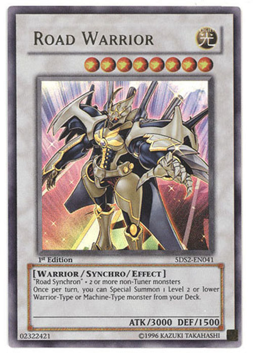 Yu-Gi-Oh Card - 5DS2-EN041 - ROAD WARRIOR (ultra rare holo)