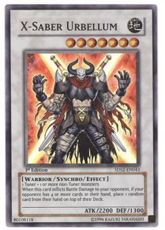Yu-Gi-Oh Card - 5DS2-EN043 - X-SABER URBELLUM (super rare holo)