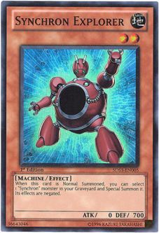 Yu-Gi-Oh Card - 5DS3-EN005 - SYNCHRON EXPLORER (super rare holo)