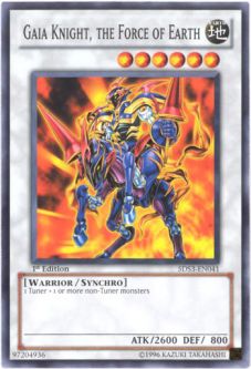 Yu-Gi-Oh Card - 5DS3-EN041 - GAIA KNIGHT, THE FORCE OF EARTH (common)