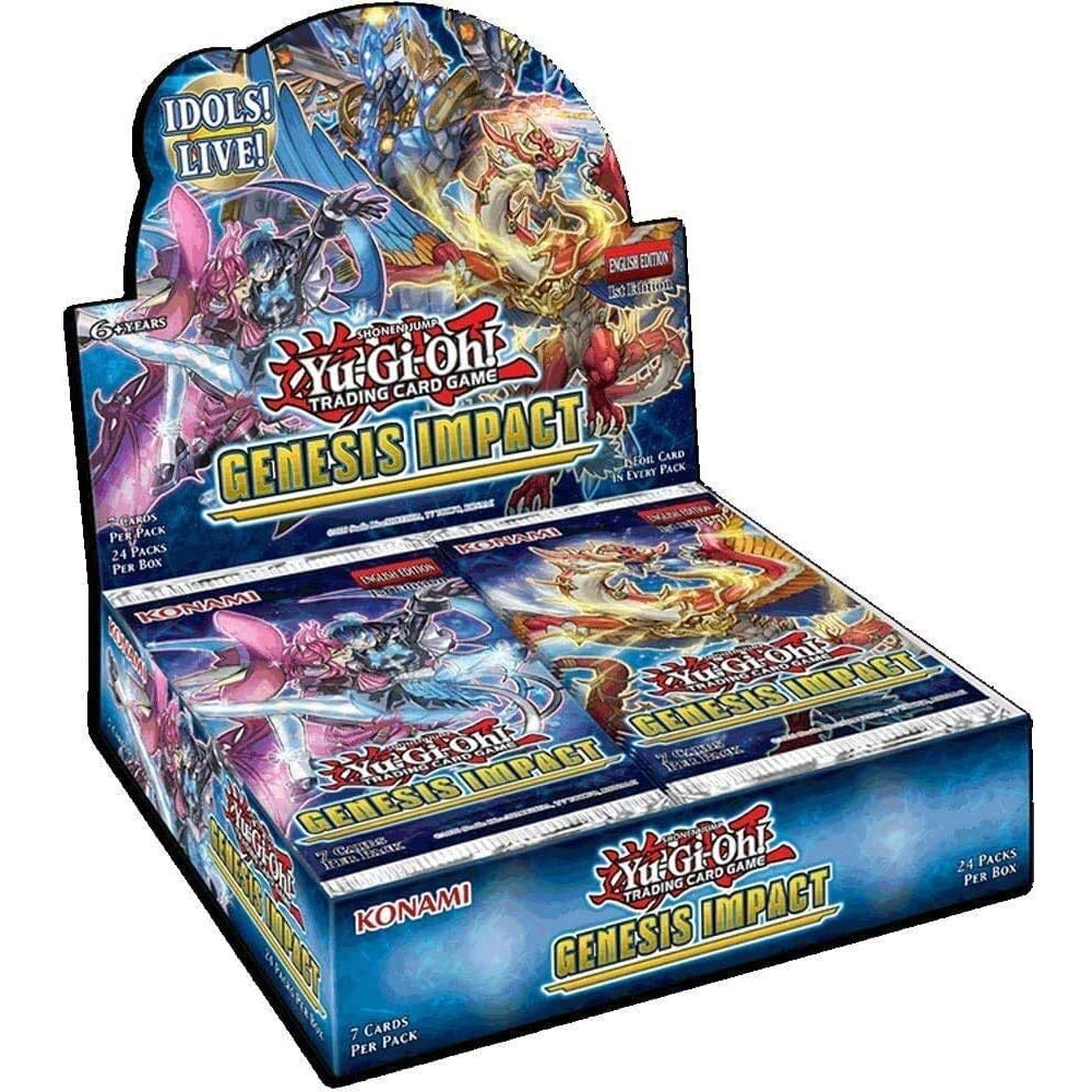 YuGiOh Cards Genesis Impact Booster BOX (24 Packs) Toys, Plush, Trading