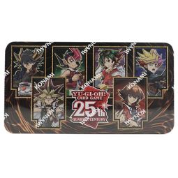Yu-Gi-Oh Cards - 25th Anniversary Collectors Tin - DUELING HEROES (3 18-Card Mega Packs)