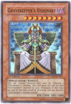 Yu-Gi-Oh Card - ABPF-EN027 - GRAVEKEEPER'S VISIONARY (super rare holo)