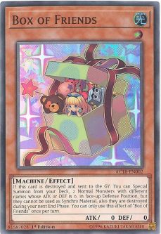 Yu-Gi-Oh Card - AC18-EN002 - BOX OF FRIENDS (super rare holo)