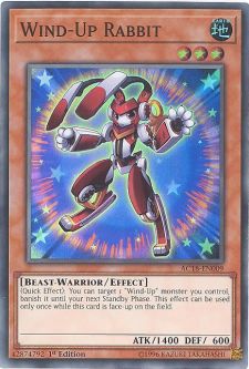 Yu-Gi-Oh Card - AC18-EN009 - WIND-UP RABBIT (super rare holo)