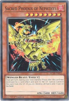 Yu-Gi-Oh Card - AC18-EN013 - SACRED PHOENIX OF NEPHTHYS (super rare holo)