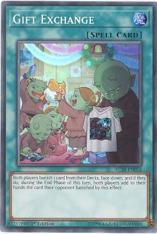 Yu-Gi-Oh Card - AC18-EN016 - GIFT EXCHANGE (super rare holo)