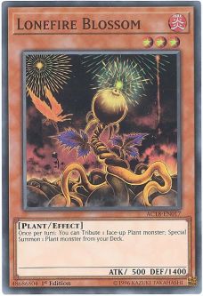 Yu-Gi-Oh Card - AC18-EN017 - LONEFIRE BLOSSOM (super rare holo)