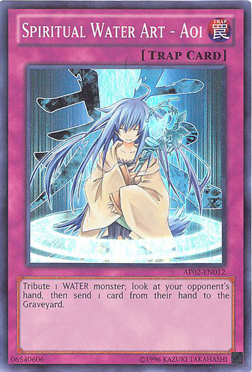 Yu-Gi-Oh Card - AP02-EN012 - SPIRITUAL WATER ART - AOI (super rare holo)