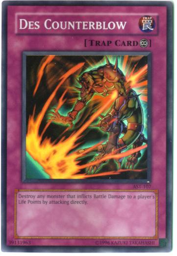 Yu-Gi-Oh Card - AST-107 - DES COUNTERBLOW (super rare holo)