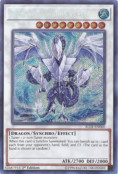 Yu-Gi-Oh Trishula, Dragon of the Ice Barrier BLLR-EN060 Yu-Gi-Oh Trishula, Dragon of the Ice Barrier BLLR-EN060