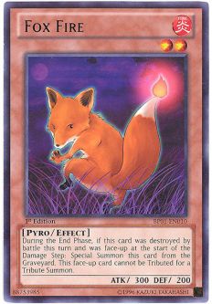 Yu-Gi-Oh Card - BP01-EN010 - FOX FIRE (rare)